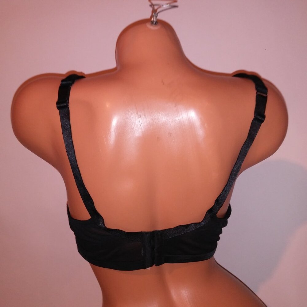 Cacique Bra 38c Lightly Lined Solid Black Underwi… - image 7